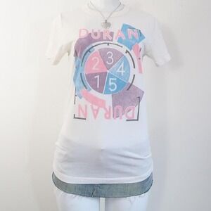 duran duran graphic t shirt junk food band tee cream